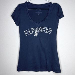 📍San Antonio Spurs Duncan 21 Vneck shirt